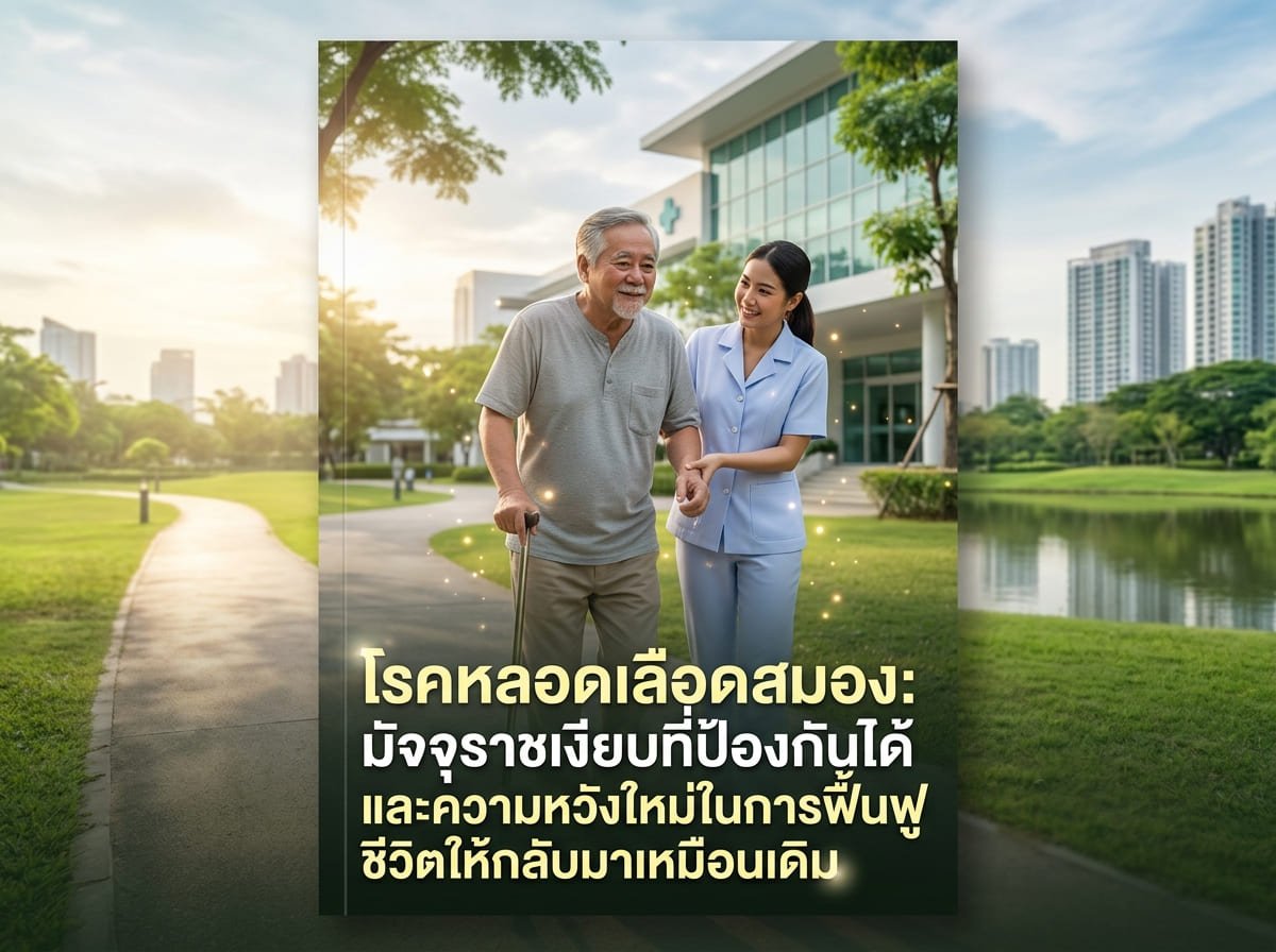 Stroke – 1 อัมพฤกษ์: ภัยเงียบที่ป้องกันได้ และความหวังใหม่ในการฟื้นฟูชีวิตให้กลับมาเป็นเหมือนเดิม